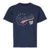 Washington Nationals Soft as a Grape Youth Americana T-Shirt - Navy - Front View