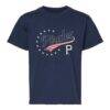 Pittsburgh Pirates Soft as a Grape Youth Americana T-Shirt - Navy - Front View