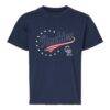 Colorado Rockies Soft as a Grape Youth Americana T-Shirt - Navy - Front View