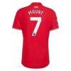 Mason Mount Manchester United adidas 2026/27 Home Authentic Jersey - Red - Detail View