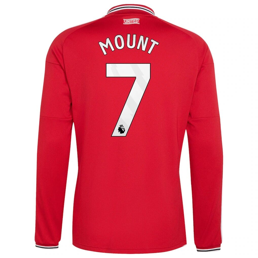 Mason Mount Manchester United adidas 2026/27 Home Replica Long Sleeve Jersey