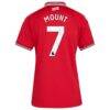Mason Mount Manchester United adidas Women's 2026/27 Home Replica Jersey - Red - Detail View