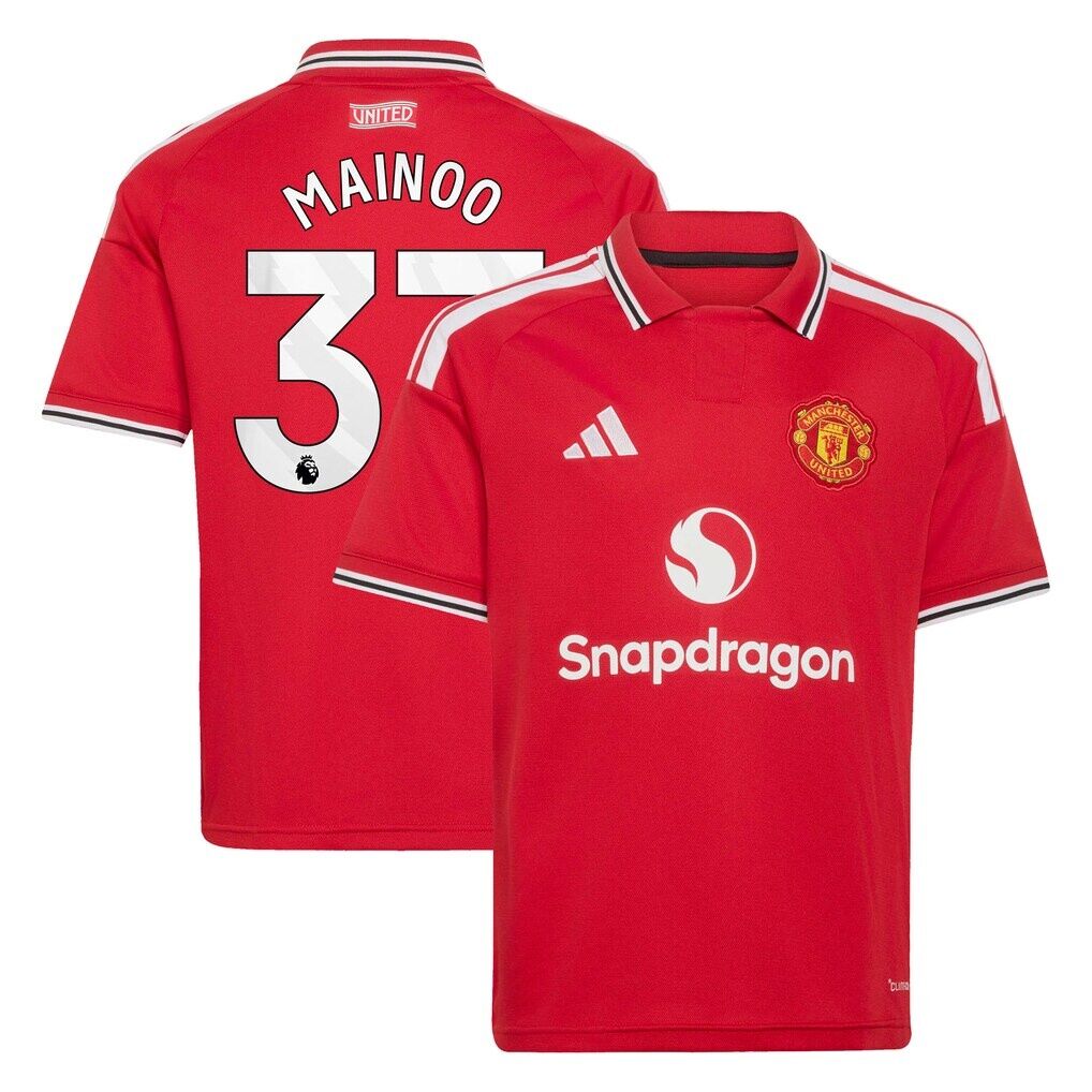 Kobbie Mainoo Manchester United adidas Youth 2026/27 Home Replica Jersey