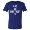 500 Level Oklahoma City Thunder vs. Everybody T-Shirt - Blue - Front View