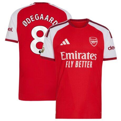 Martin Ødegaard Arsenal adidas 2026/27 Home Authentic Jersey - Red - Front View