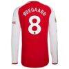Martin Ødegaard Arsenal adidas 2026/27 Home Authentic Long Sleeve Jersey - Red - Detail View