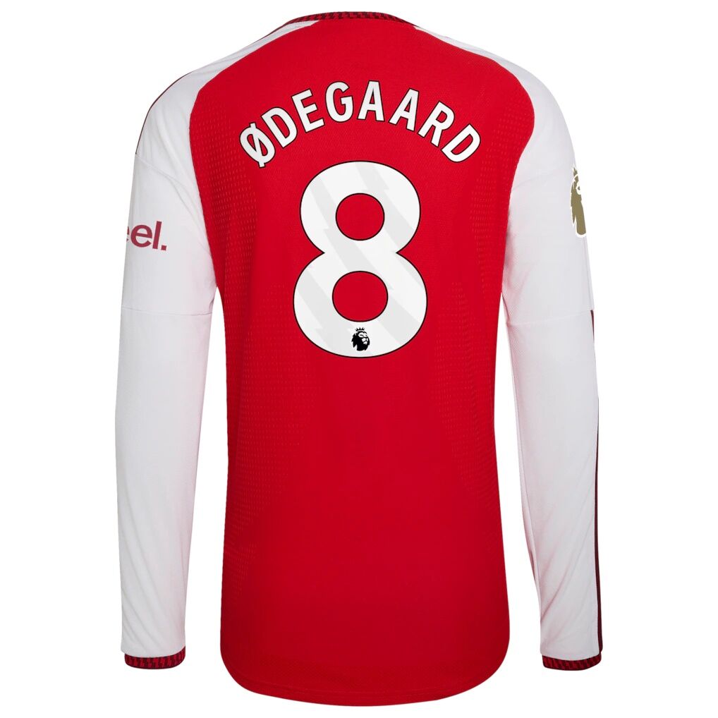 Martin Ødegaard Arsenal adidas 2026/27 Home Authentic Long Sleeve Jersey