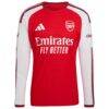 Martin Ødegaard Arsenal adidas 2026/27 Home Authentic Long Sleeve Jersey - Red - Side View