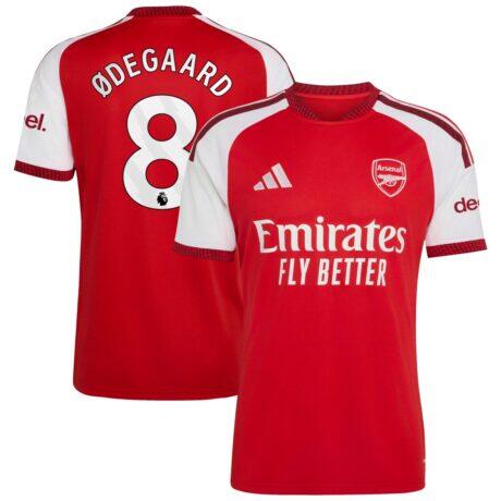 Martin Ødegaard Arsenal adidas 2026/27 Home Replica Jersey - Red - Front View