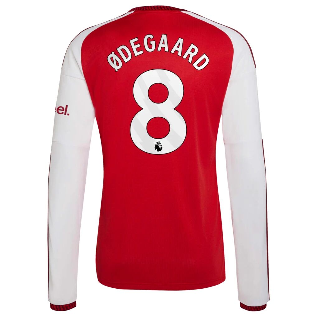 Martin Ødegaard Arsenal adidas 2026/27 Home Replica Long Sleeve Jersey