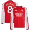 Martin Ødegaard Arsenal adidas Youth 2026/27 Home Replica Long Sleeve Jersey - Red - Front View