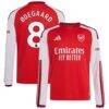 Martin Ødegaard Arsenal adidas Youth 2026/27 Home Replica Long Sleeve Jersey - Red - Front View