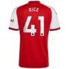 Declan Rice Arsenal adidas 2026/27 Home Replica Jersey - Red - Detail View