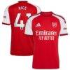 Declan Rice Arsenal adidas 2026/27 Home Replica Jersey - Red - Front View