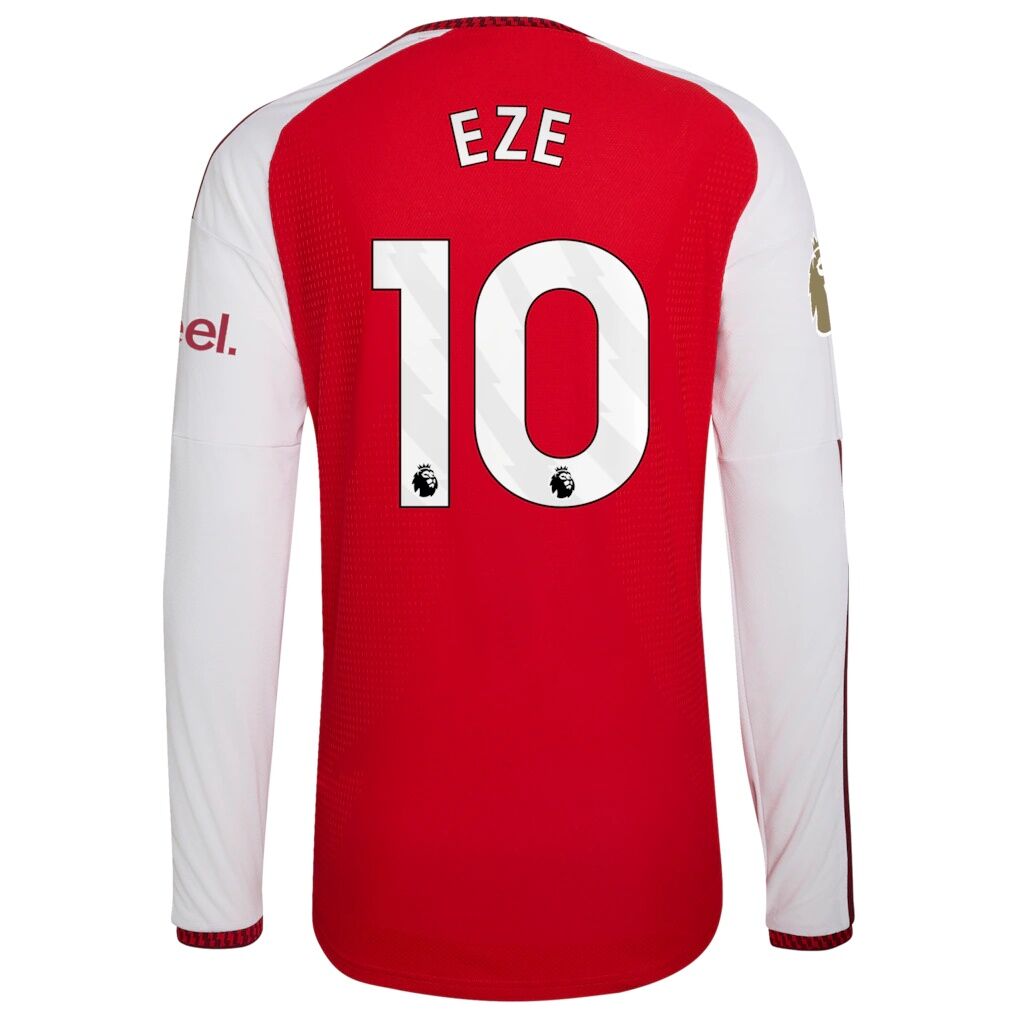 Eberechi Eze Arsenal adidas 2026/27 Home Authentic Long Sleeve Jersey