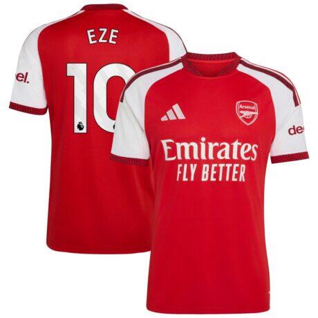 Eberechi Eze Arsenal adidas 2026/27 Home Replica Jersey - Red - Front View
