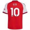 Eberechi Eze Arsenal adidas Youth 2026/27 Home Replica Jersey - Red - Detail View