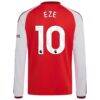 Eberechi Eze Arsenal adidas Youth 2026/27 Home Replica Long Sleeve Jersey - Red - Detail View