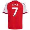Bukayo Saka Arsenal adidas Youth 2026/27 Home Replica Jersey - Red - Detail View