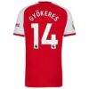Viktor Gyökeres Arsenal adidas 2026/27 Home Authentic Jersey - Red - Detail View