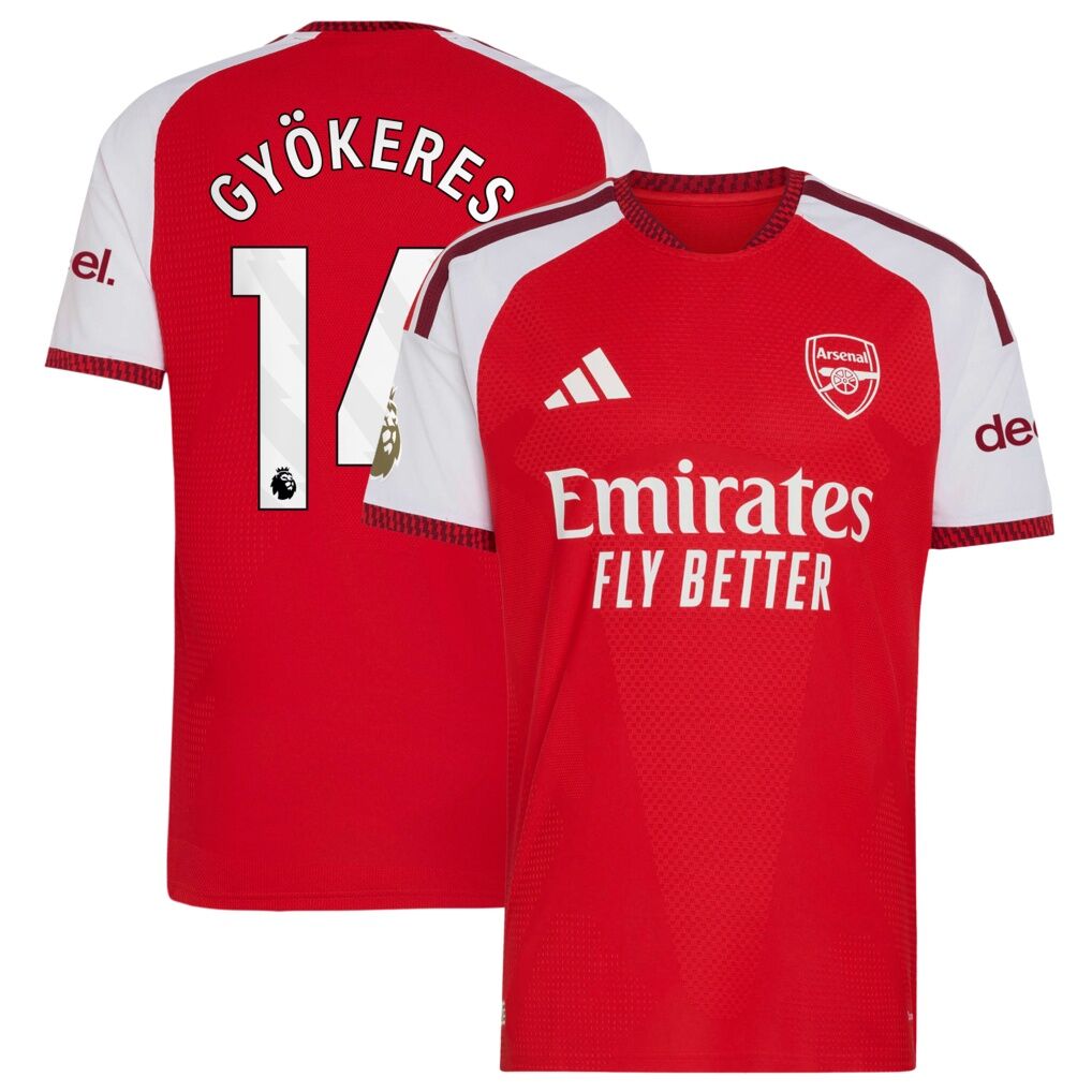 Viktor Gyökeres Arsenal adidas 2026/27 Home Authentic Jersey