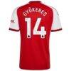 Viktor Gyökeres Arsenal adidas 2026/27 Home Replica Jersey - Red - Detail View