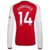 Viktor Gyökeres Arsenal adidas 2026/27 Home Replica Long Sleeve Jersey - Red - Detail View
