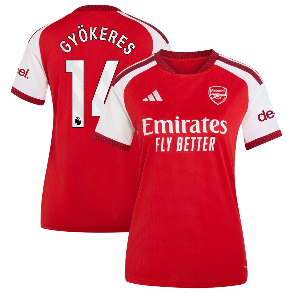 Viktor Gyökeres Arsenal adidas Women’s 2026/27 Home Home Replica Jersey