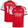 Viktor Gyökeres Arsenal adidas Youth 2026/27 Home Replica Jersey - Red - Front View