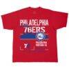 Philadelphia 76ers Stadium Essentials Unisex Hideout Boxy T-Shirt - Red - Front View