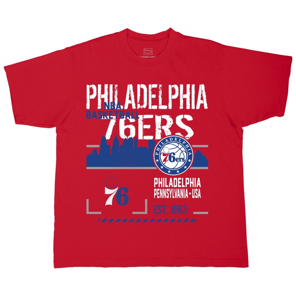 Philadelphia 76ers Stadium Essentials Unisex Hideout Boxy T-Shirt