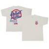 Detroit Pistons Stadium Essentials Wall Script Boxy T-Shirt - Cream - Front View