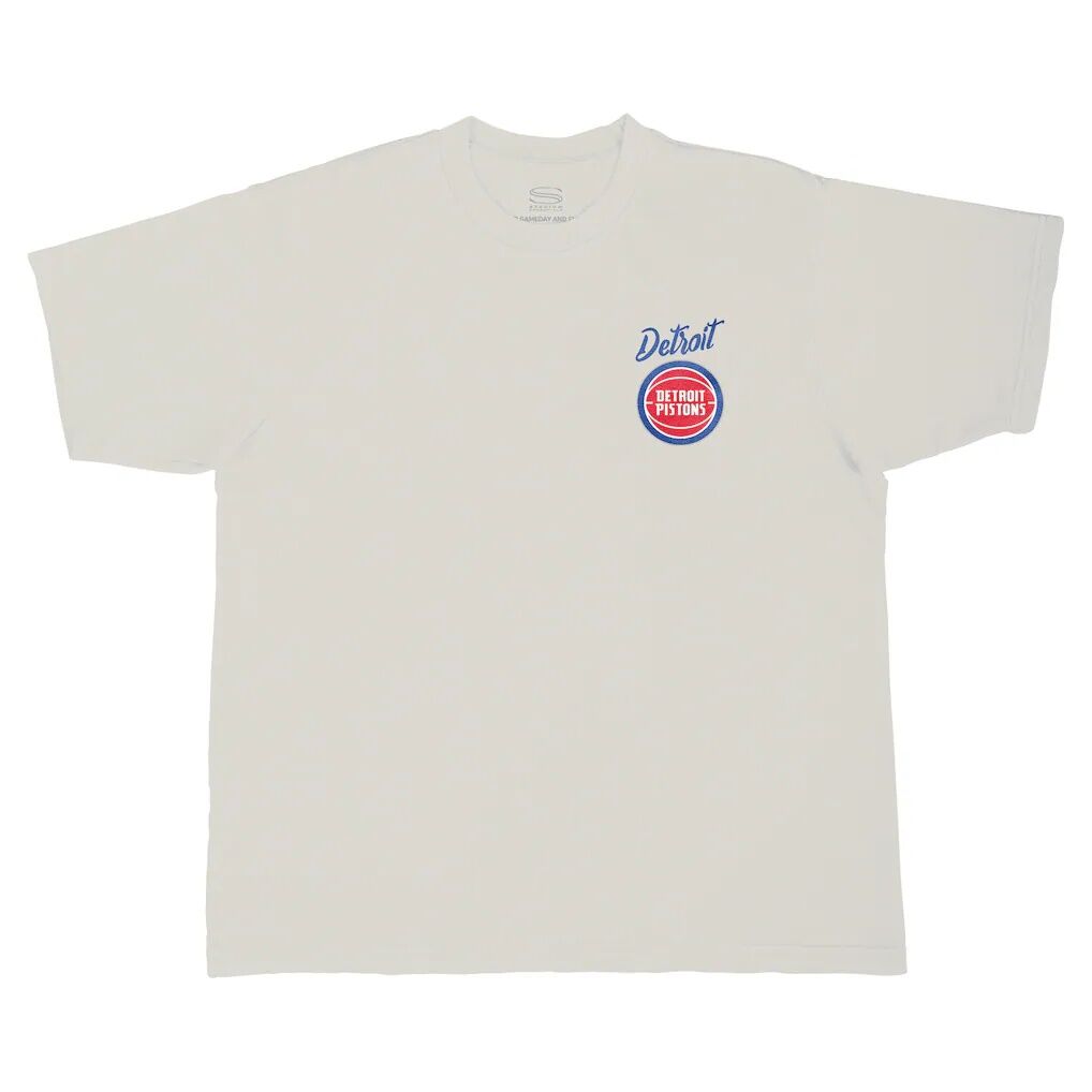 Detroit Pistons Stadium Essentials Wall Script Boxy T-Shirt