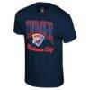 Oklahoma City Thunder Stadium Essentials Unisex Sky High T-Shirt - Navy - Side View
