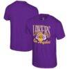 Los Angeles Lakers Stadium Essentials Unisex Sky High T-Shirt - Purple - Front View