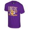 Los Angeles Lakers Stadium Essentials Unisex Sky High T-Shirt - Purple - Side View