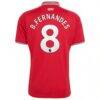 Bruno Fernandes Manchester United adidas 2026/27 Home Replica Jersey - Red - Detail View