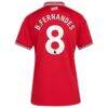 Bruno Fernandes Manchester United adidas Women's 2026/27 Home Replica Jersey - Red - Detail View