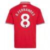 Bruno Fernandes Manchester United adidas Youth 2026/27 Home Replica Jersey - Red - Detail View