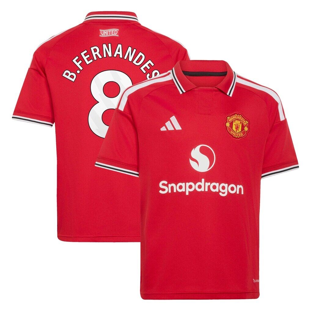 Bruno Fernandes Manchester United adidas Youth 2026/27 Home Replica Jersey