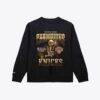New York Knicks Mitchell & Ness 2026 NBA Finals Champions Crewneck Sweatshirt - Black - Front View