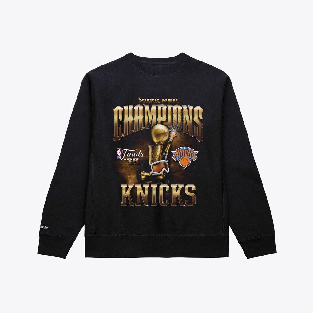 New York Knicks Mitchell & Ness 2026 NBA Finals Champions Crewneck Sweatshirt