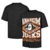 Anaheim Ducks '47 Foundation Heater T-Shirt - Black - Front View