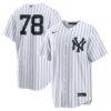 Spencer Jones New York Yankees Nike Home Replica Jersey - White - Front View