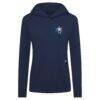 Houston Astros Levelwear Women's Independence Day Relay Governor Hoodie - Navy - Side View