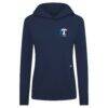Texas Rangers Levelwear Women's Independence Day Relay Governor Hoodie - Navy - Side View
