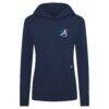 Atlanta Braves Levelwear Women's Independence Day Relay Governor Hoodie - Navy - Side View