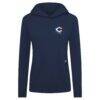Cincinnati Reds Levelwear Women's Independence Day Relay Governor Hoodie - Navy - Side View