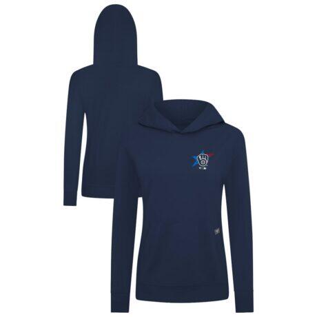 Milwaukee Brewers Levelwear Women's Independence Day Relay Governor Hoodie - Navy - Front View