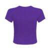 Los Angeles Lakers Hype and Vice Women's Small Logo Cropped Baby T-Shirt - Purple - Side View